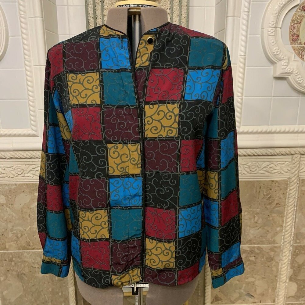 Jordan. Size Large. Color Block Hidden Placket Ja… - image 1